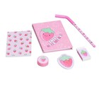 Kawaii Stationery Set - Strawberry Milk