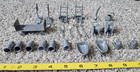 Vintage New-ray Gray Plastic Farm Accessories Milk Cans Pumps Rakes Shovels Wate