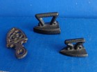 Vintage Pair Of Antique Irons   Trivet- For Dolls Or Dollhouse