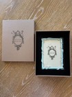  110 New Olivia Riegel Baby Blue Harlow 4x6 Picture Frame Enamel Crystals Silver