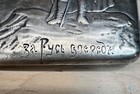 Heavy Signed Antique Imperial Russian 84 Silver Cigarette Case Eagle   Knight