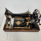 Gorgeous 1924 Singer Hand Crank Sewing Machine 128 La Vencedora Full Test  Case 