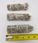 White Sage Smudge Stick 4  - 5  3 Pack  herb House Cleansing Negativity Removal 