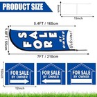 For Sale By Owner Sign Set 1 Pack For Sale By Owner Flag 3 Pack Double Blue