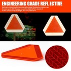 Slow Moving Vehicle Sign Triangle Sign 14 x16  Engineering Grade Plastic New