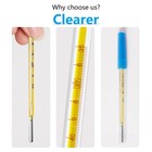 Glass Oral Thermometer For Adults And 2pcs rectal Thermometer For Baby temper   