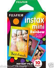 Brand New Sealed Fuji Fujifilm Instax Mini Rainbow Instant Photo Film 10 Sheets
