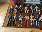 Huge Lot Of 37 Wwe Action Figures Wrestling   2 Rinks   Accessories