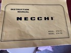 Vintage All Metal Necchi 575 Fa Sewing Machine W  Foot Pedal  Well Serviced