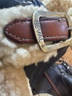Beval Vintage Shipping Halter With Sheepskin And Brass Hardware Sz6