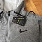 Nike Men Therma Full-zip Hoody Jacket Gray Jersey Training Top Shirt Cu6231-063