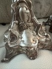Antique Pair German Shabbat 800 Silver Judaica Candlesticks 634 Grams