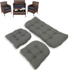 Outdoor Cushion Set Tufted Waterproof Seat Cushion For Armchair Loveseat Settee 