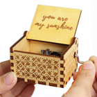  you Are My Sunshine  wooden Music Box Hand Cranked Toys Children s Day Gifts