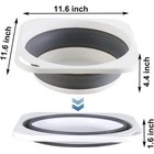 Collapsible Plastic Wash Basin 5l 1 4 Gallon Foldable Dishpan Small Bathtub