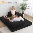 Folding Sofa Bed Queen  4-in-1 Foldable Floor Couch Convertible Futon Sofa Wi   