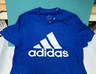 Adidas T Shirt Mens Size Medium Collegiate Royal Blue Multi Sport  100 Cotton