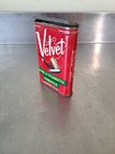 Vintage Velvet Pipe And Cigarette Tobacco Advertising Tin 1 1 2 Oz  Empty