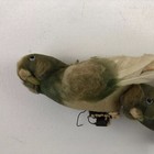 Antique Felted Green Hat Millinery Parakeets
