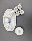 Vtg Pretty Port Ltd  Blue Elegant Floral 14 Piece Children s Doll House Tea Set