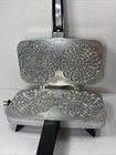 Vintage Vitantonio Pizzelle Chef 300 Stainles Italian Cookie Maker Iron - Works 