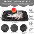 Clysee 2 Pack Self Heating Cat Mat Self Warming Pet Pads Washable Kennel Mat Dog