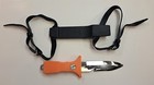Vintage Wenoka Blackie Collin s 8523 Dive Knife Orange Handle
