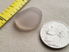 Genuine Beach Sea Glass Surf Tumbled Pink Gray Grey Smoke Ocean Frosted Rare E01