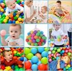 600pcs Colorful Plastic Ball Pit Balls Crush Proof Ocean Ball Kids Toy Games