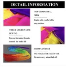 New 4m Dance Fire Streamer Gymnastics Ribbon Silk Worship Acro Rod Yellow Red
