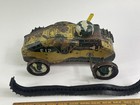 Vintage Marx Tin Wind Up E12 Sparking Army Tank Single Barrel  9 3 4 