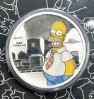 2020 Tuvalu The Simpsons Homer Colourized 1 2 Oz Silver Carded Coin Sealed 