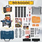 65 Pcs Kids Tool Bench Set  Pretend Play Construction Workbench Toys For To