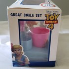 Disney Pixar Great Smile Set Bo Peep Toothbrush Holder  Toothbrush   Tumbler