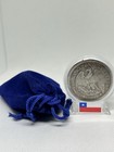 1881 Republica De  Chile          Un Peso Silver Coin In A Display Case   Bag       