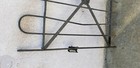 Antique Victorian Iron Gate Window Garden Fence Architectural Salvage Door -e