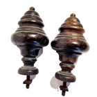 Pair 19 Th C Bronze Post Finial Newel 4 21 Antique French Architectural Salvage