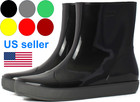 Women Rubber Short Ankle-high Wide Calf Pull-on Style Rain Garden Boots