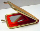 Vintage 1970s Purse Gold Snap-a-frame Mirror Duo-in Original Box New Old Stock