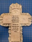 Wall Cross Bedtime Prayer Religious Decor Nursery Baby Room Christian Gift 10 