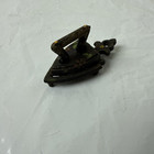 Vintage Miniature Sad Iron Antique Mini Sadiron Cast Iron Flat Press Trivet    