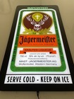 Jagermeister Lighted  Sign 13    X 23    Electric Light Up Bar Liquor Store Vintage