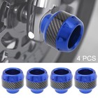  4pcs Universal Fork Frame Sliders Crash Protectors Wheel Crash Protector Blue