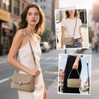 Leather Crossbody Bags For Women  Everyday Medium Purses Trendy  Women s Black