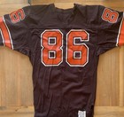 Cleveland Browns 1984 Geore Lilja Game Used Football Jersey