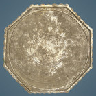 Vintage Persian Tinned Copper Tray Hand Chased Octagonal Platter 15 In Charger