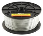 Vinyl Coated Galvanized Wire Rope 250 Ft 1 8 Inch 7x7 Aircraft Cable 1700 Lb