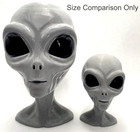 Gray Alien Head Bust     Asa 3d Printed Smoothed Finish Small Or Large Options
