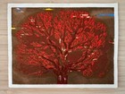 Joichi Hoshi - Red Tree  - Small Japanese Print