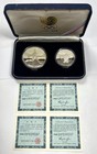1988 South Korea Seoul Olympics Silver Proof 2-coin Set - W  Ogp   Coa s